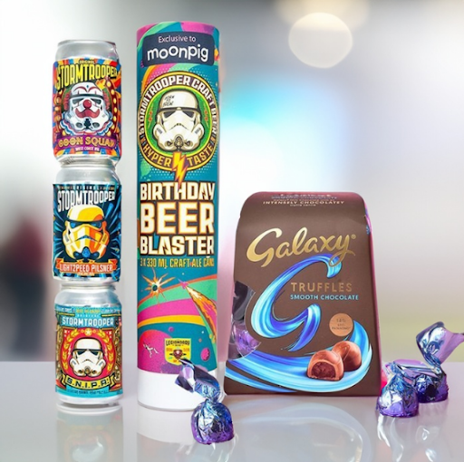 Stormtrooper Birthday Beer & Galaxy Truffles Gift Set