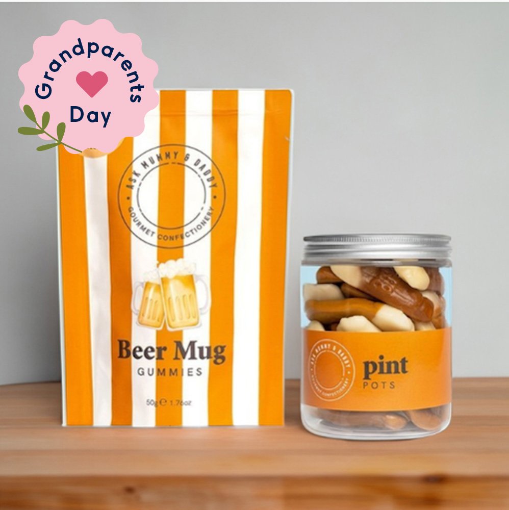 Ask Mummy & Daddy Pint Pots & Beer Mug Gummies Sweets