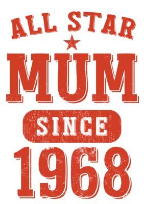Mother's Day All Star Mum Red Personalised T-shirt