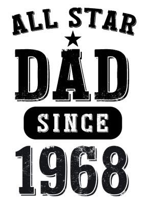 Father's Day All Star Dad Personalised T-shirt