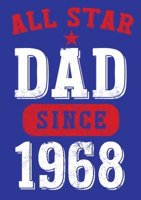 Father's Day All Star Personalised T-shirt