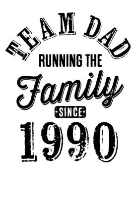 Father's Day Team Dad Personalised T-shirt