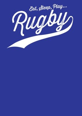 Rugby Eat, Sleep, Play Personalised T-shirt
