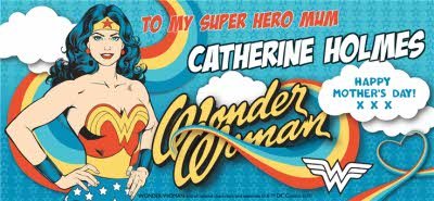 Wonder Woman Superhero Mum Personalised Mug