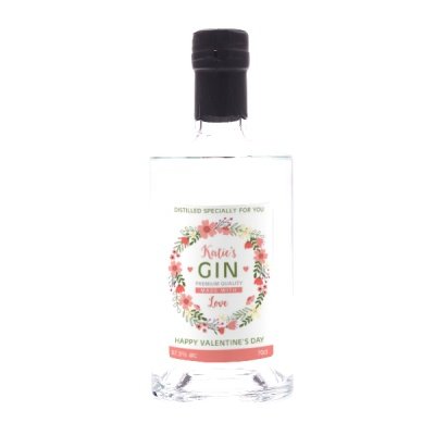 Personalised Valentines Gin 70cl