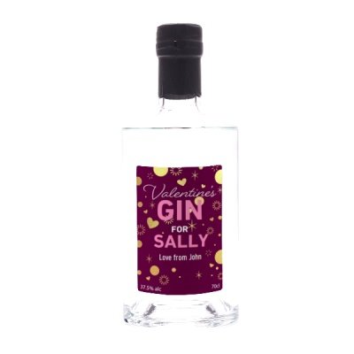 Personalised Valentines Day Gin 70cl