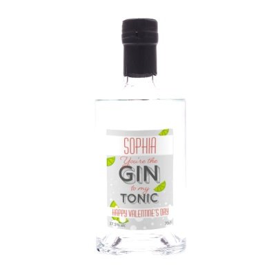 Personalised Gin Valentines Day 70cl
