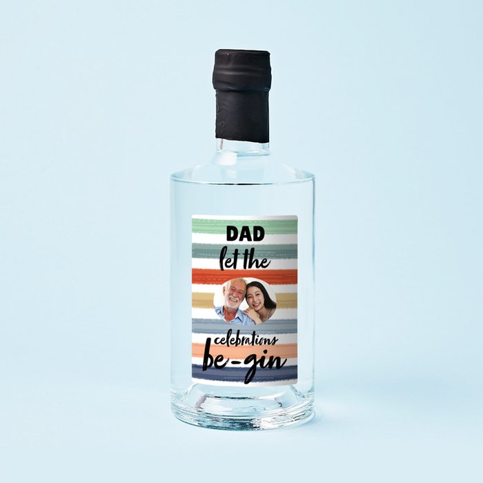 Personalised Dad Celebrations Gin 70cl