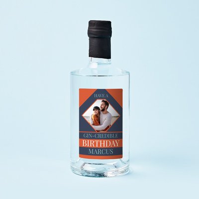 Personalised Gin-credible Birthday Gin 70cl