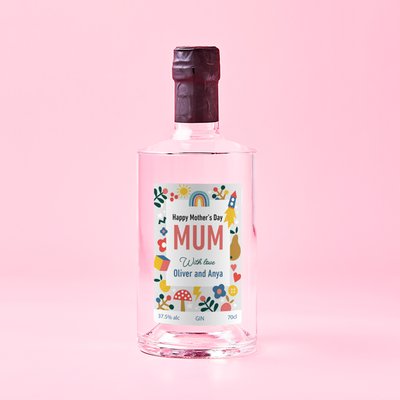 Personalised 'Mum' Mother's Day Gin 70cl