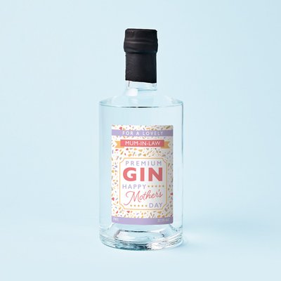 Personalised 'Lovely Mum-In-Law' Mother's Day Gin 70cl