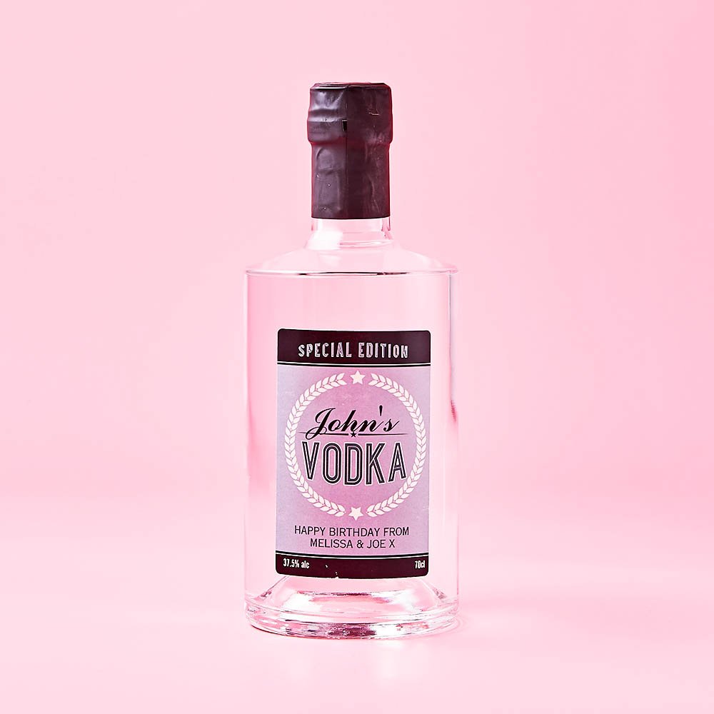 Personalised Birthday Vodka 70Cl Alcohol