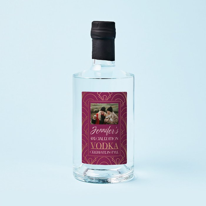 Personalised Celebrate in Style Vodka 70cl