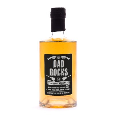 Personalised Dad Rocks Scotch Whisky 70cl