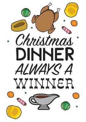 Christmas Dinner Winner T-shirt